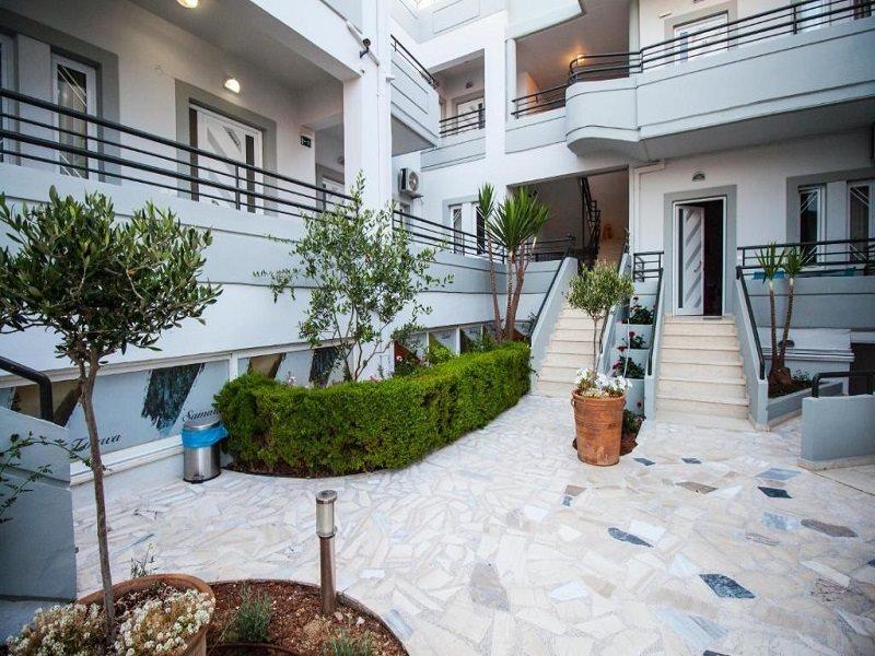 Elia Stalos Apartments Agia Marina  ภายนอก รูปภาพ